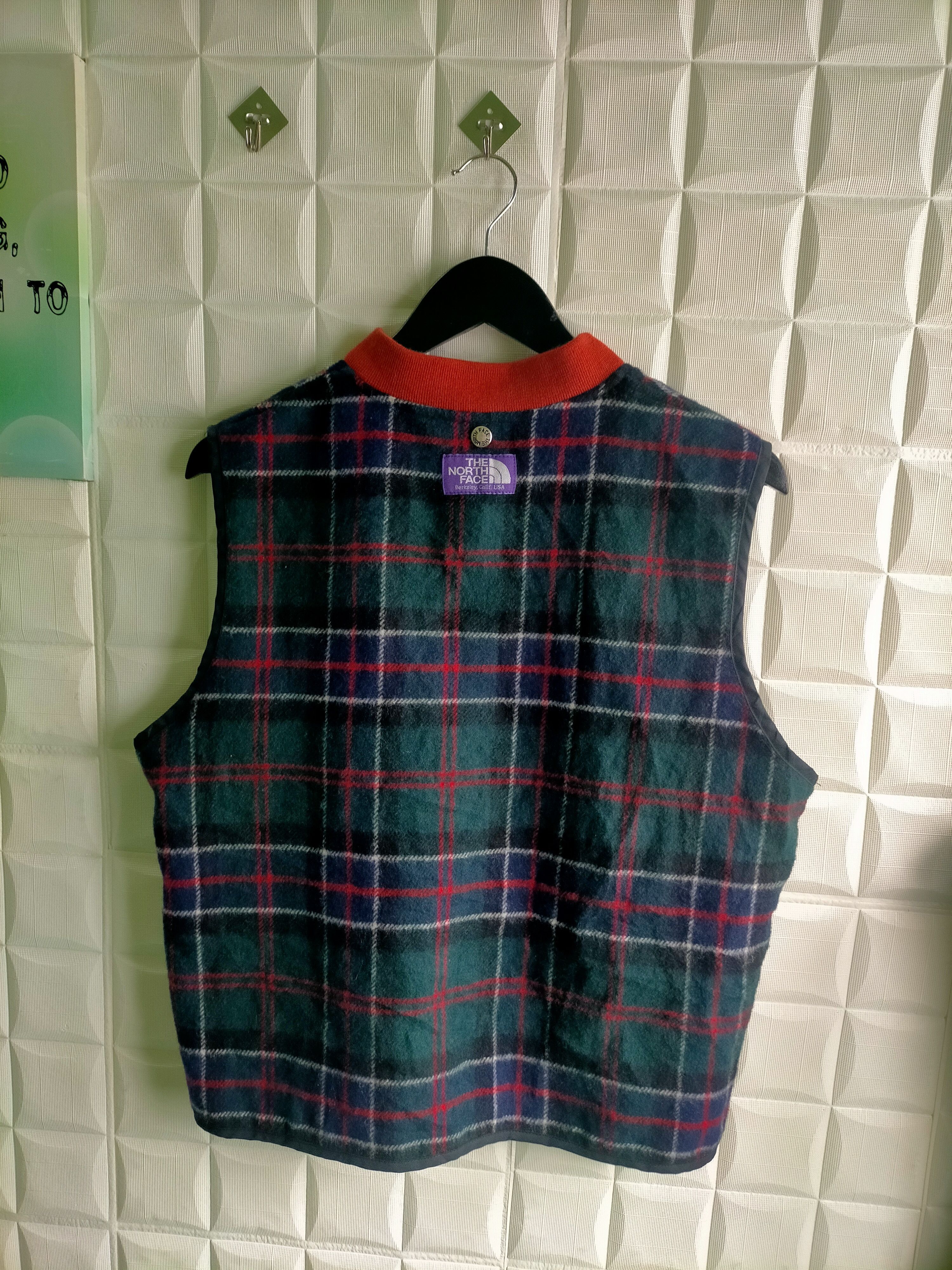 Japanese Brand × Nanamica × The North Face Vintage The North Face x Nanamica Gingham Wool Vest Size US L / EU 52-54 / 3 - 6 Thumbnail