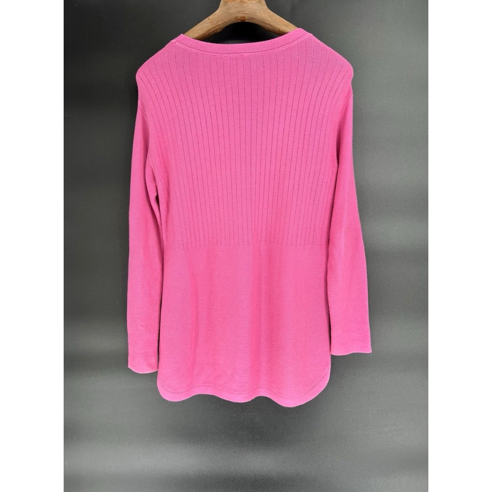 Talbots VINTAGE Talbots Sweater XS Pink Tunic Long Sleeve Button Oversized Womens Size XS / US 0-2 / IT 36-38 - 7 Thumbnail