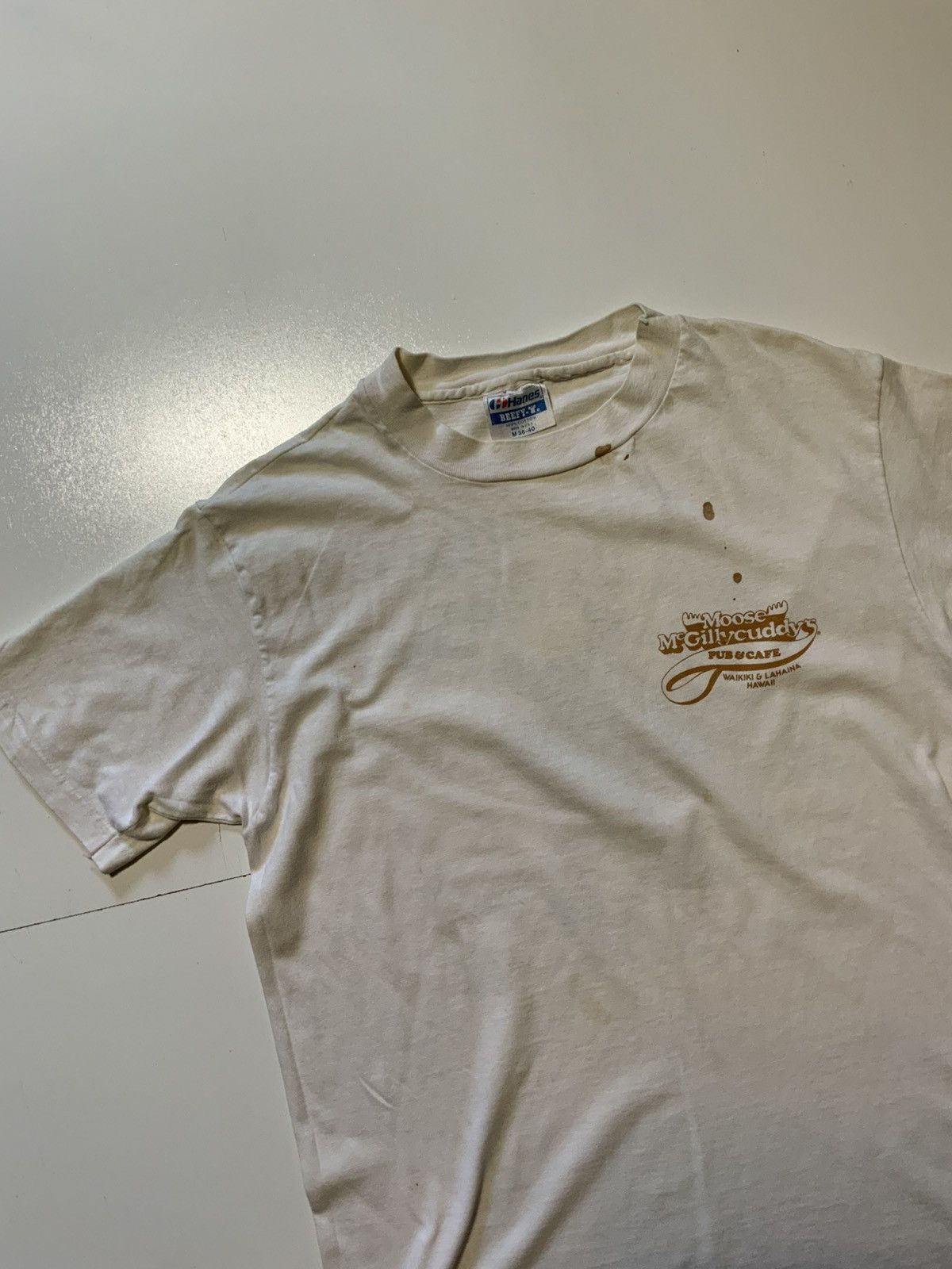 Vintage Vintage 90s Moose McGillycuddys Hawaii Hang Loose T-Shirt Size US M / EU 48-50 / 2 - 4 Thumbnail