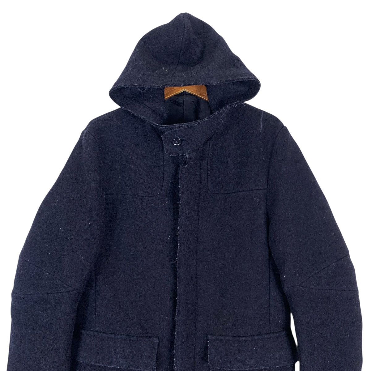 ABAHOUSE × Japanese Brand × Vintage Vintage ABAHOUSE Long Heavy Coat with Hoodie Size US M / EU 48-50 / 2 - 2 Thumbnail