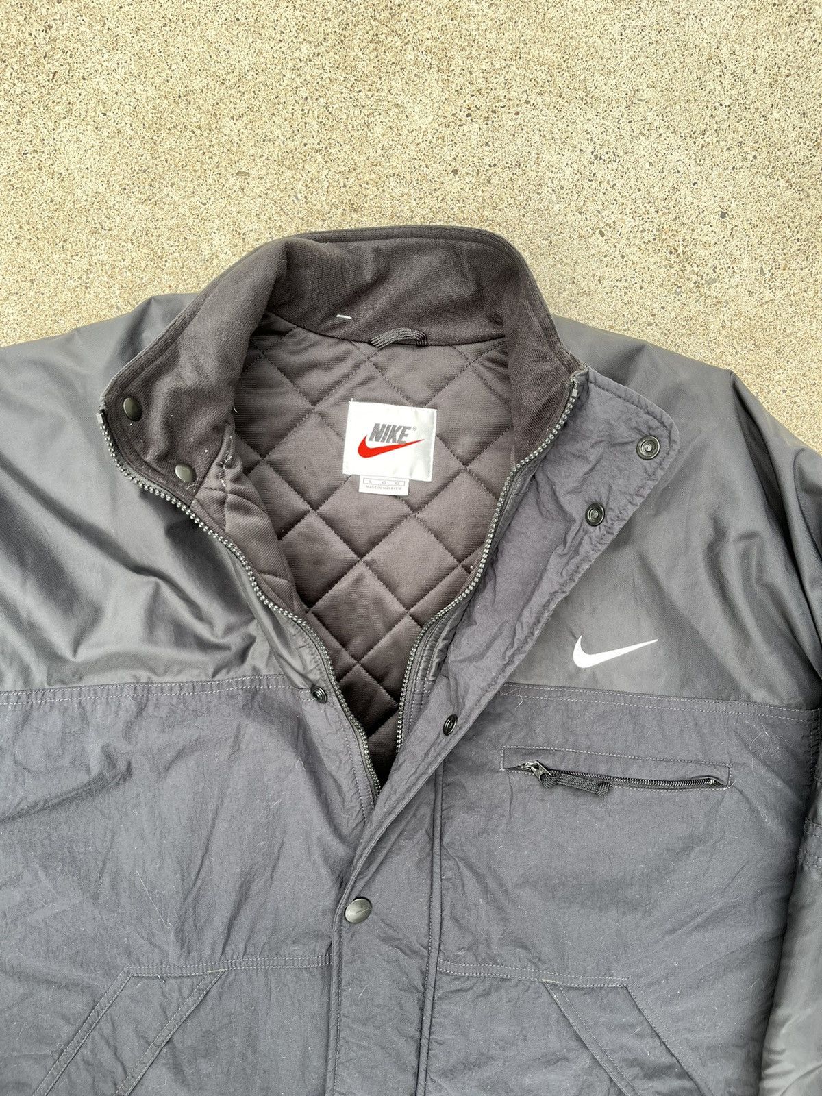 Nike Nike 1990s Embroidered Double Swoosh Puffer Jacket Men’s Size US L / EU 52-54 / 3 - 4 Thumbnail