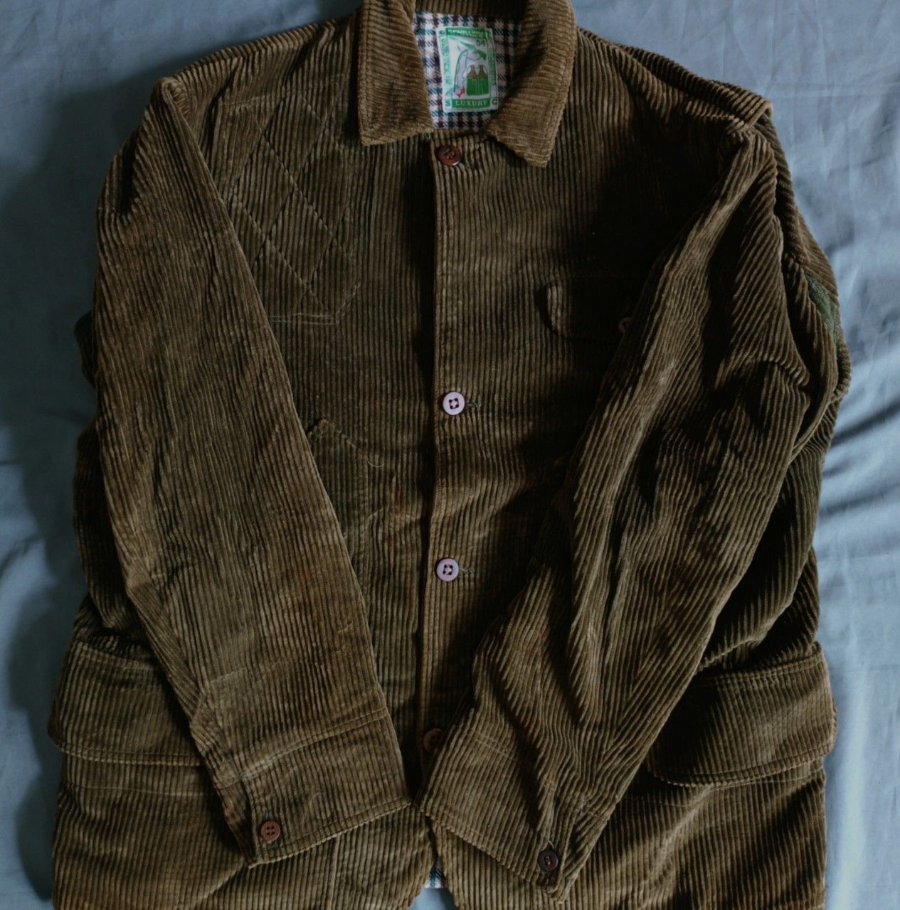 Hunter Vintage 50s France Corduroy Heavy Jacket. Size US XL / EU 56 / 4 - 4 Thumbnail
