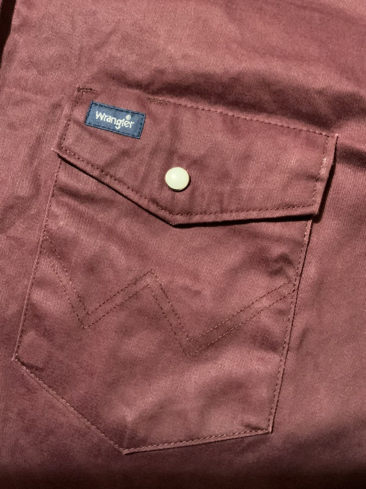 Wrangler Vintage Wrangler Brushpopper Pearl Snap Western Button Shirt Size US L / EU 52-54 / 3 - 5 Thumbnail