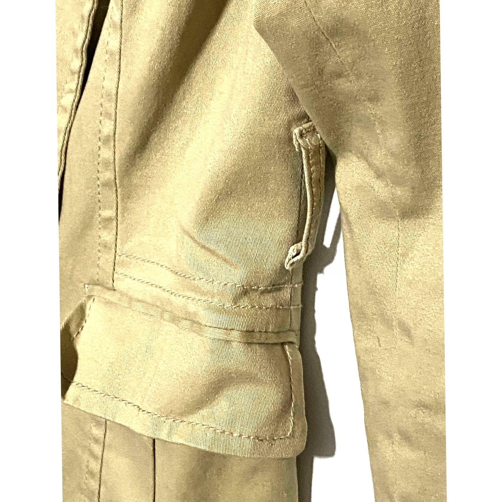 H&M H&M Trench Coat Womens 6 Double Breasted Khaki Office Preppy Timeless Casual Workwear Coat Size M / US 6-8 / IT 42-44 - 6 Thumbnail
