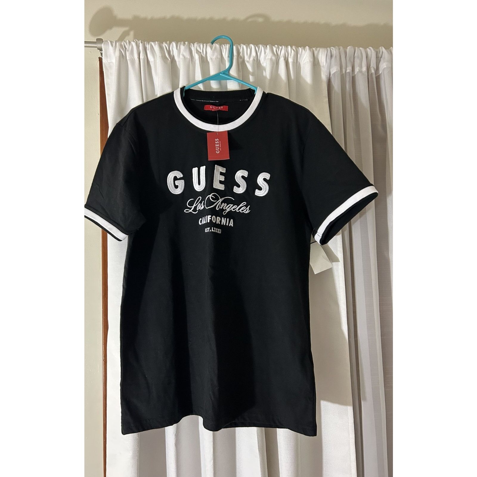 Guess NWT Men's Short Sleeve Guess Black Ringer T-Shirt Size Large Size US L / EU 52-54 / 3 - 2 Thumbnail