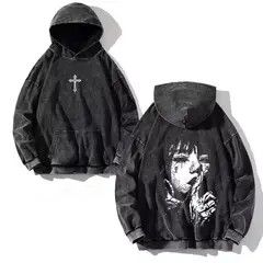 VIBE Black Vintage Pynk Y2k Gothic Hoodie Size US L / EU 52-54 / 3 - 7 Thumbnail