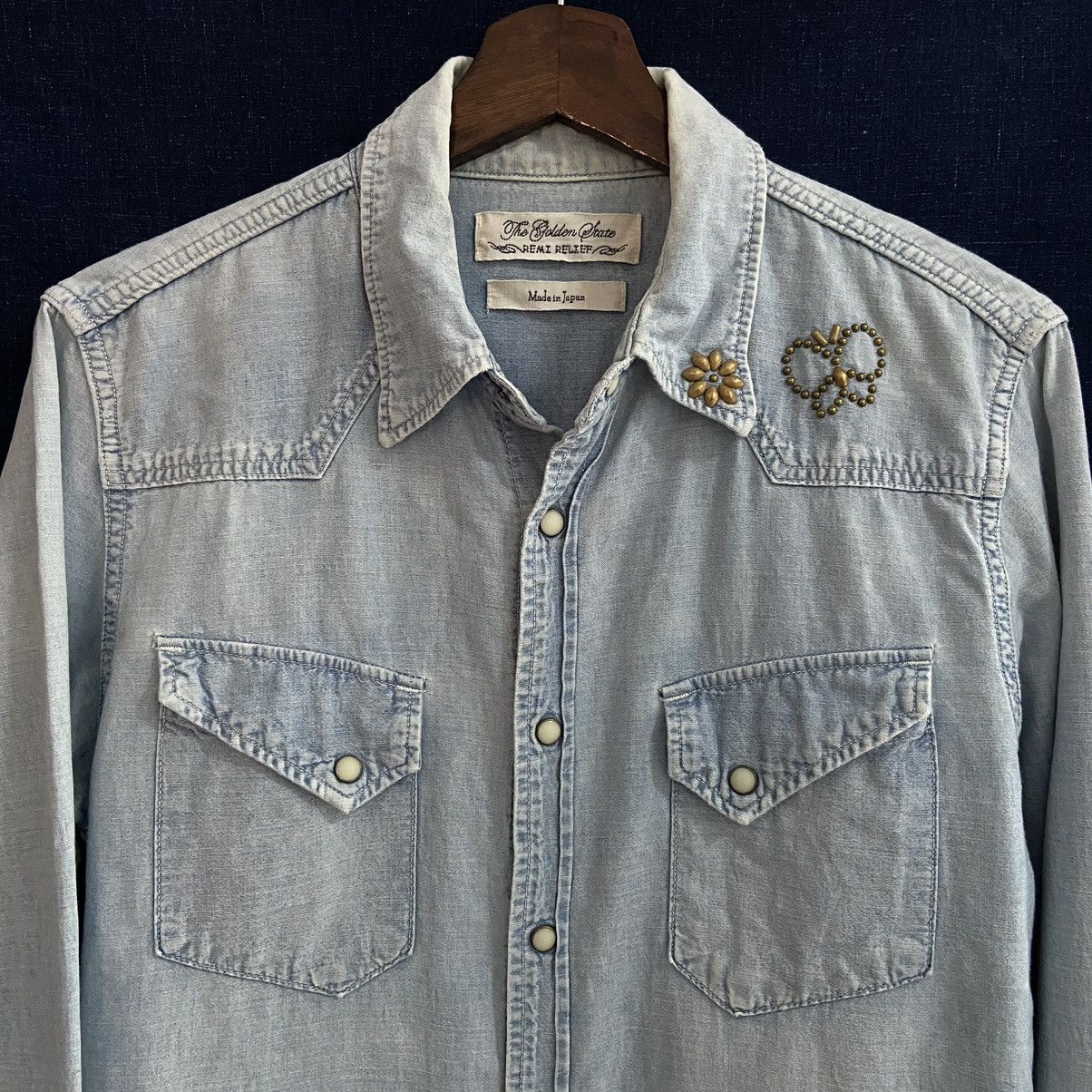 Japanese Brand × Remi Relief × Western Mountaineering Remi Relife Chambray shirt Size US M / EU 48-50 / 2 - 2 Thumbnail