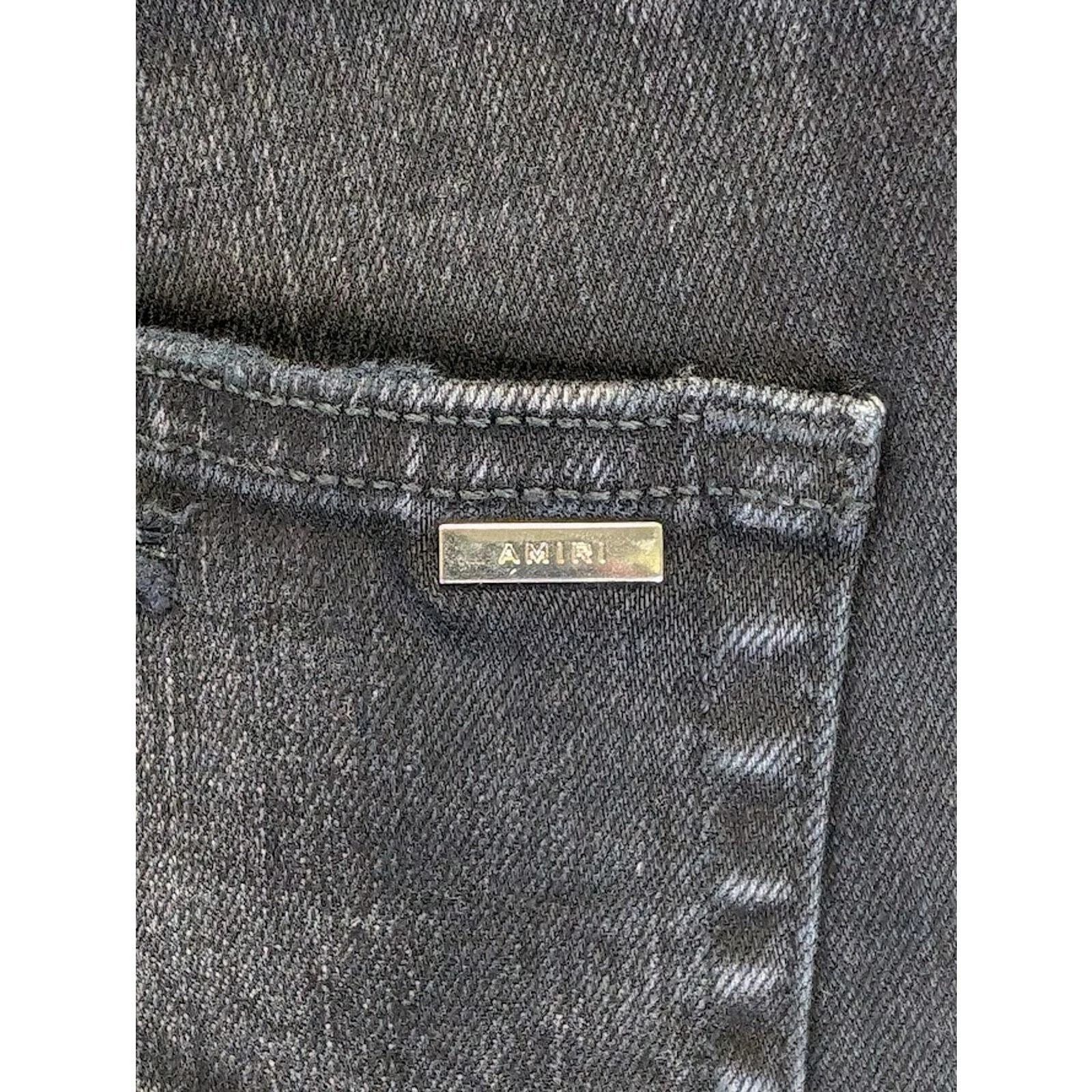 Amiri o1rshd1 Q:3 / Core Applique Jean in Aged Black Size US 36 / EU 52 - 17 Thumbnail