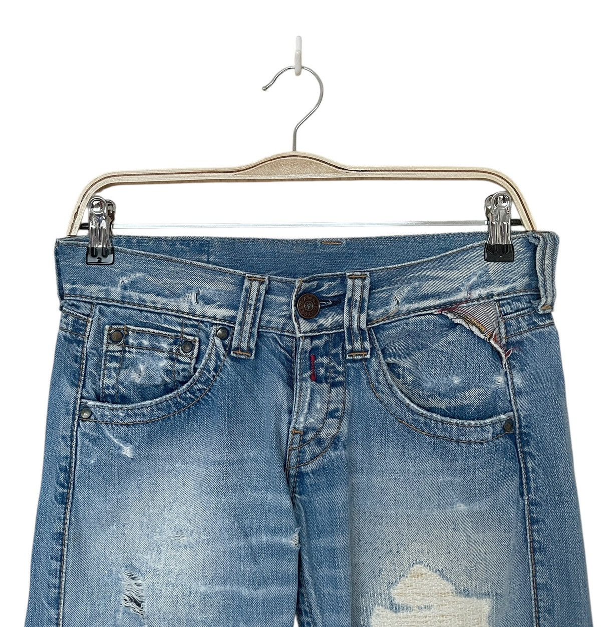 Replay Vintage Brand Replay Distressed Jeans 2000s Size US 29 - 3 Thumbnail