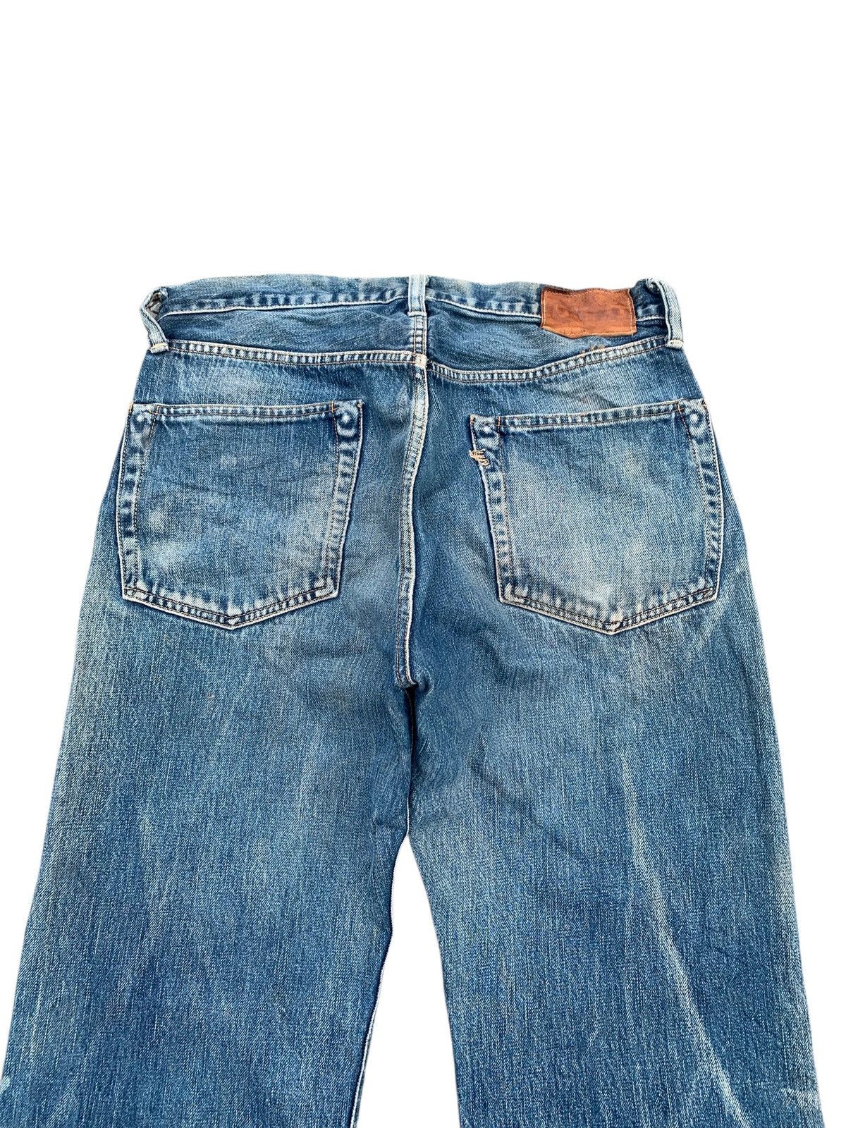 Kapital VINTAGE 45RPM SELVEDGE BUTTON FLY JAPANESE DISTRESSED DENIM Size US 31 - 8 Thumbnail