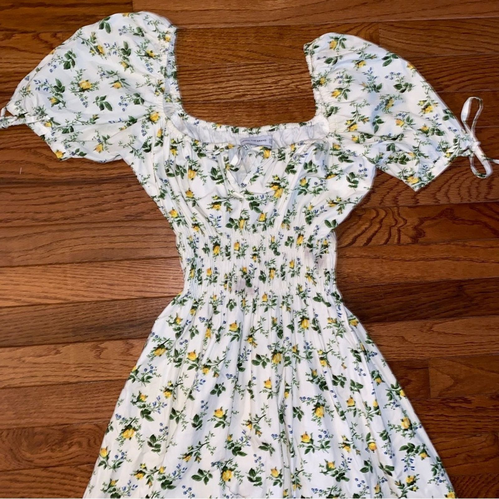 FAITHFULL $219 Faithfull the Brand Flora Midi Dress Bendita Floral S Size S / US 4 / IT 40 - 9 Thumbnail