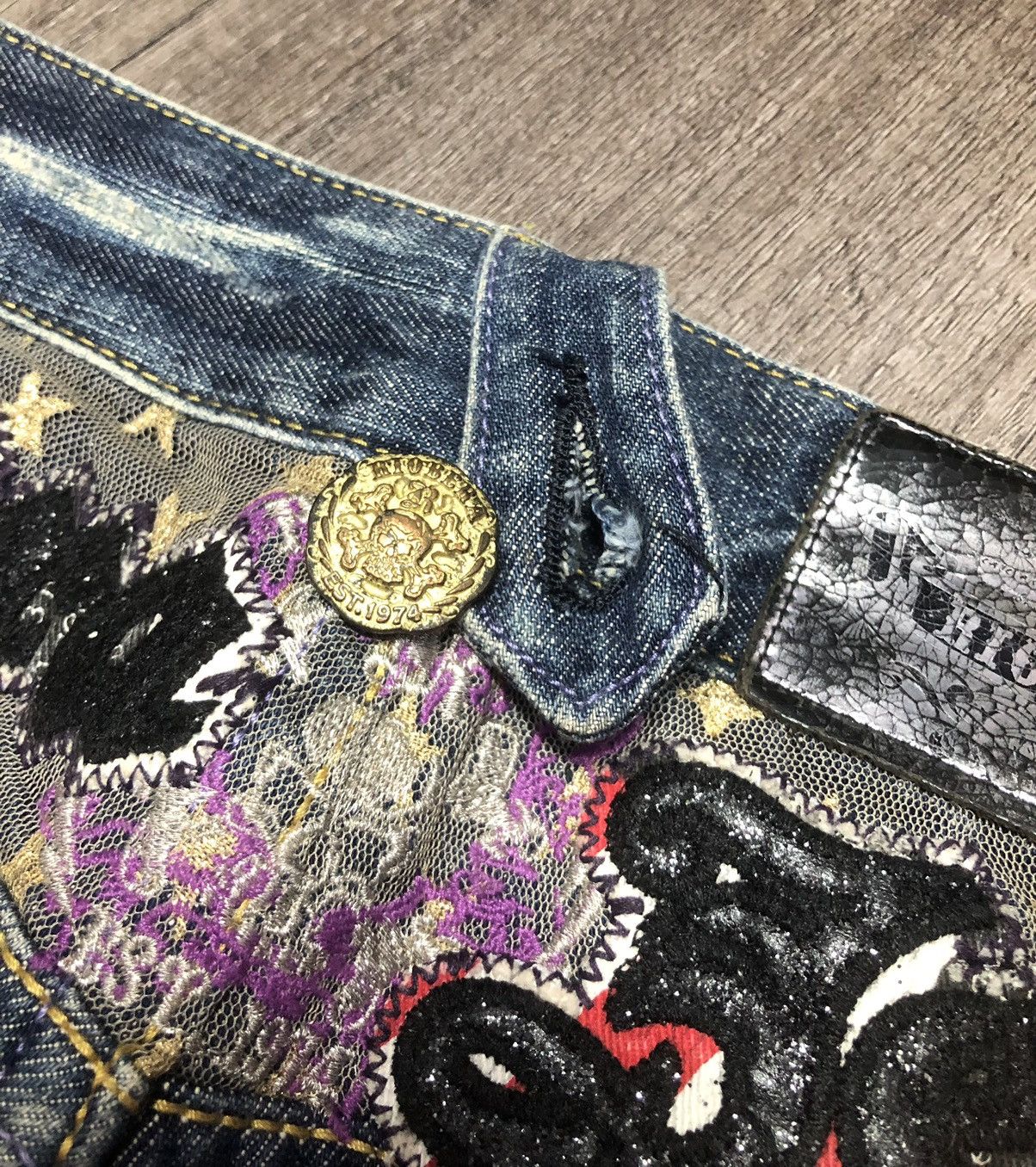 If Six Was Nine × Japanese Brand VINTAGE RIOBERA FLARE JEANS RARE DESIGN UNISEX Size US 30 / EU 46 - 16 Thumbnail