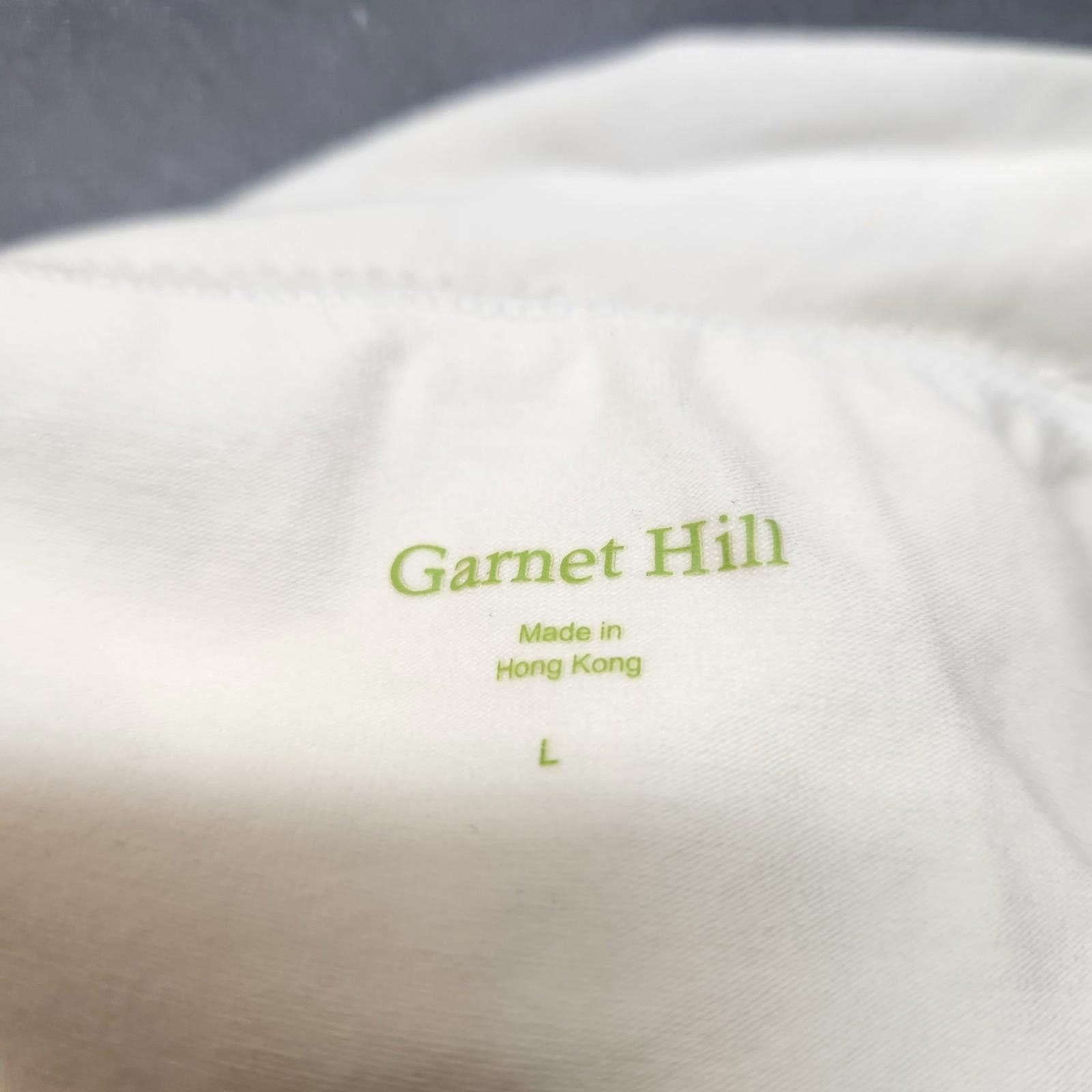 Designer Garnet Hill Lace Accented Cami Tank White Size Large NWOT Size L / US 10 / IT 46 - 6 Thumbnail