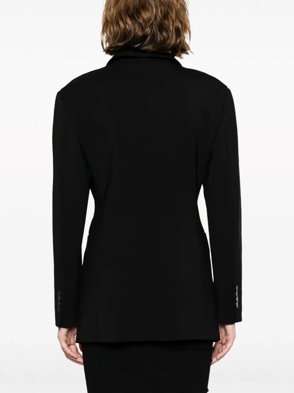 Lanvin o1y0326 Blazer in Black Size M / US 6-8 / IT 42-44 - 4 Thumbnail