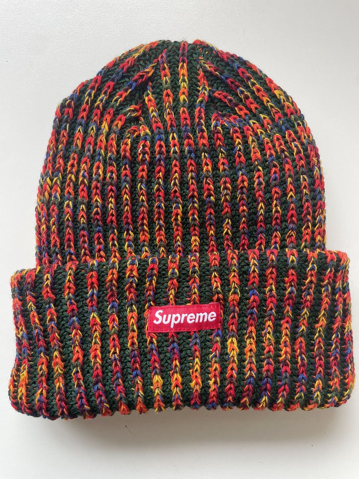 Supreme Supreme Rainbow Loose Gauge Beanie OLIVE Size ONE SIZE - 1 Thumbnail