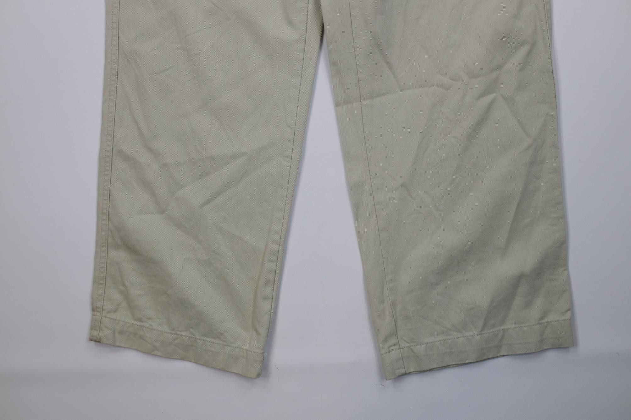 Gap Vintage 90s Y2K Gap Baggy Wide Leg Cargo Pants Stone Cotton Size US 32 / EU 48 - 4 Thumbnail