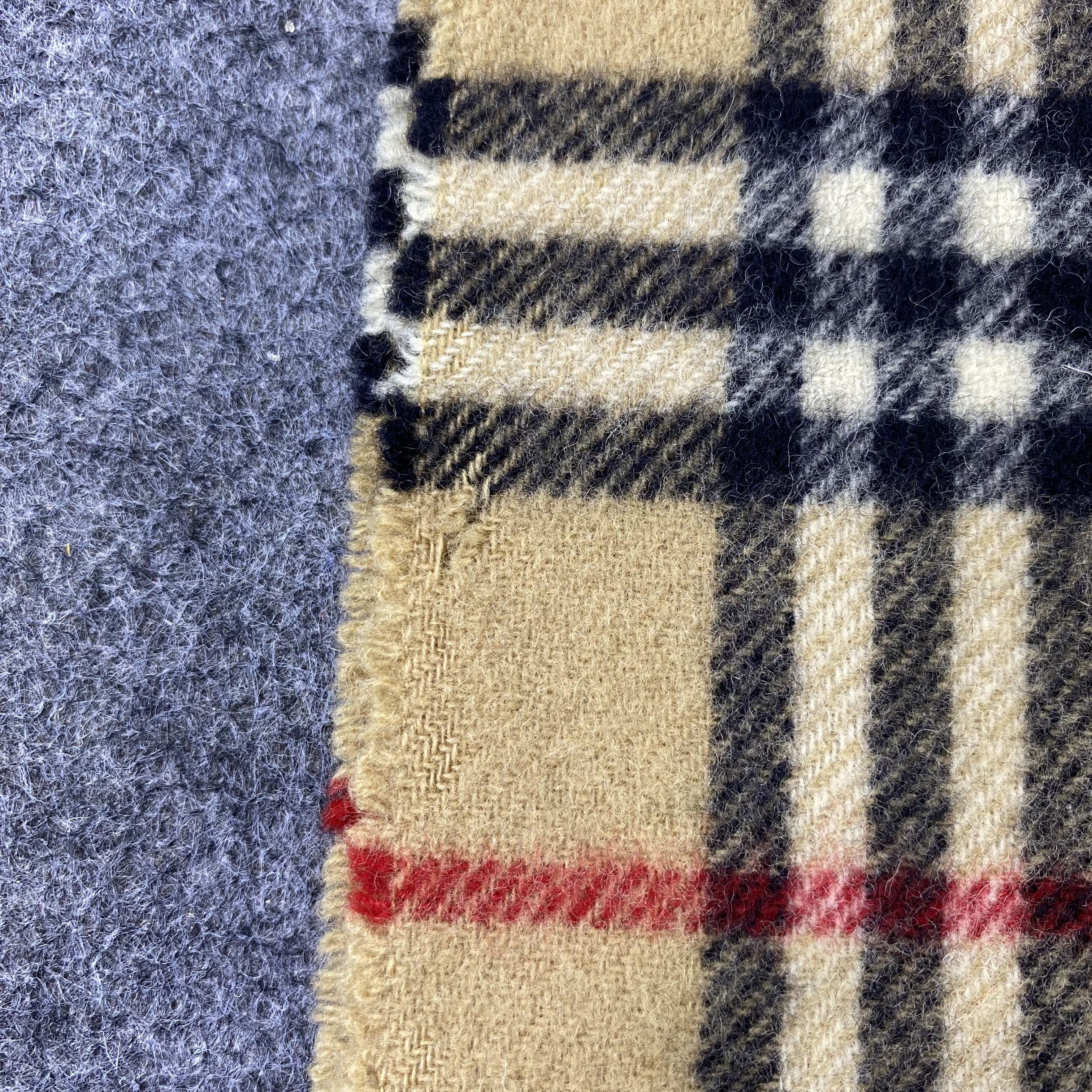 Burberry × Vintage Burberry Wool Muffler / Scarf / Neckwear - T1536 Size ONE SIZE - 8 Thumbnail
