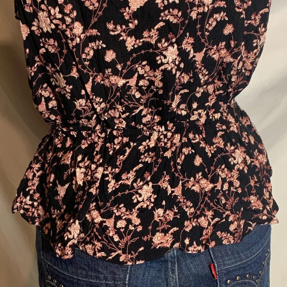 American Rag American Rag Ruffle Collar Floral Blouse, Sm Size S / US 4 / IT 40 - 5 Thumbnail