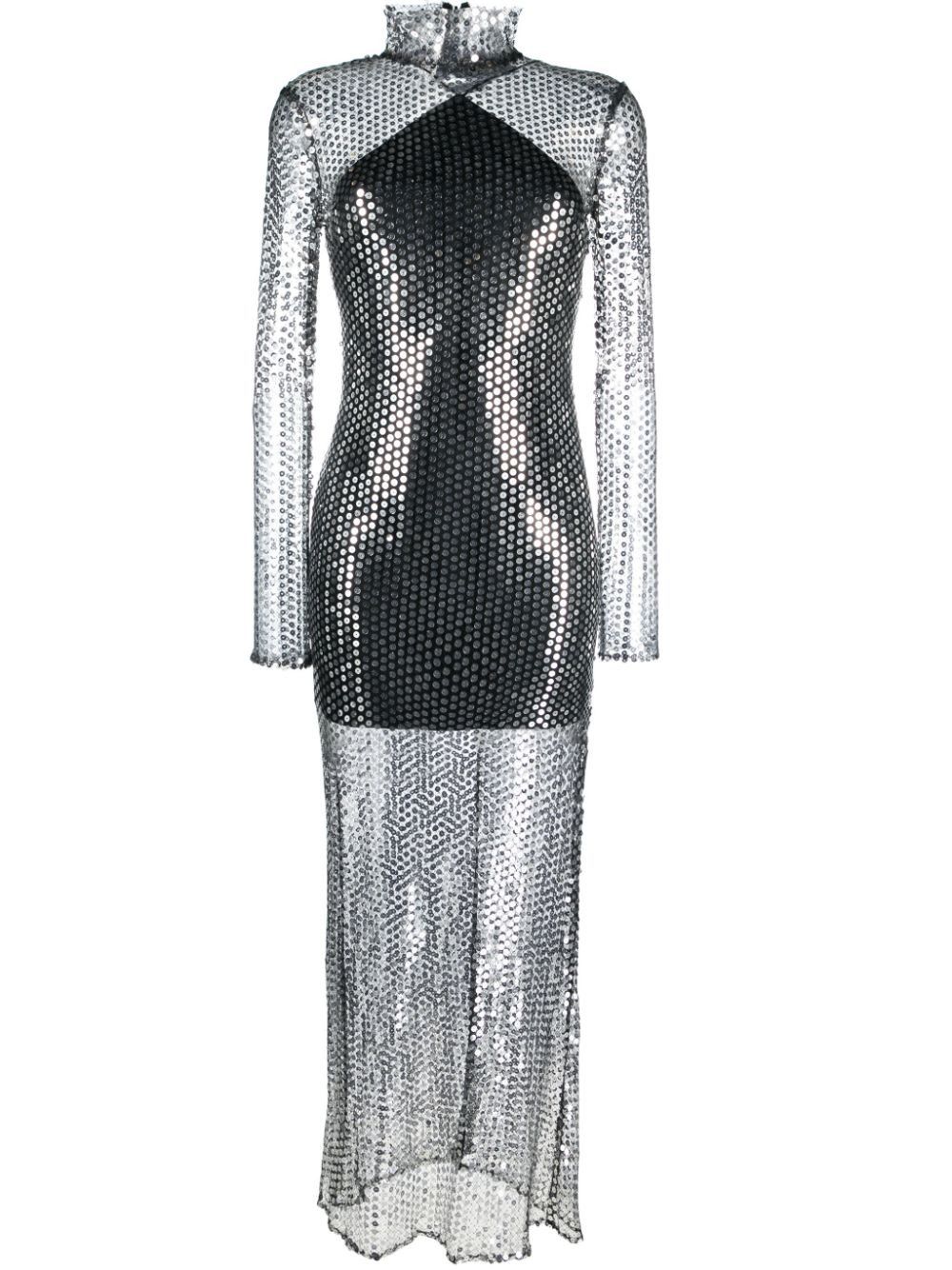 Other TINA TRANSPARENT LONG DRESS WITH SEQUINS Size S / US 4 / IT 40 - 1 Thumbnail