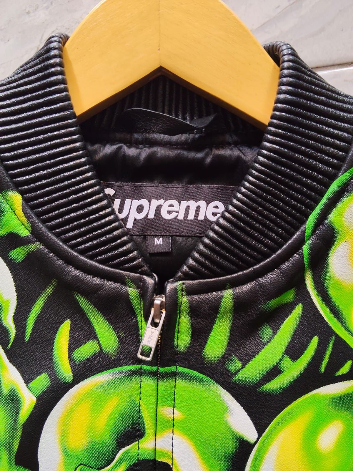 Liquid Blue × Supreme Pile skull leather jacket Size US M / EU 48-50 / 2 - 6 Thumbnail