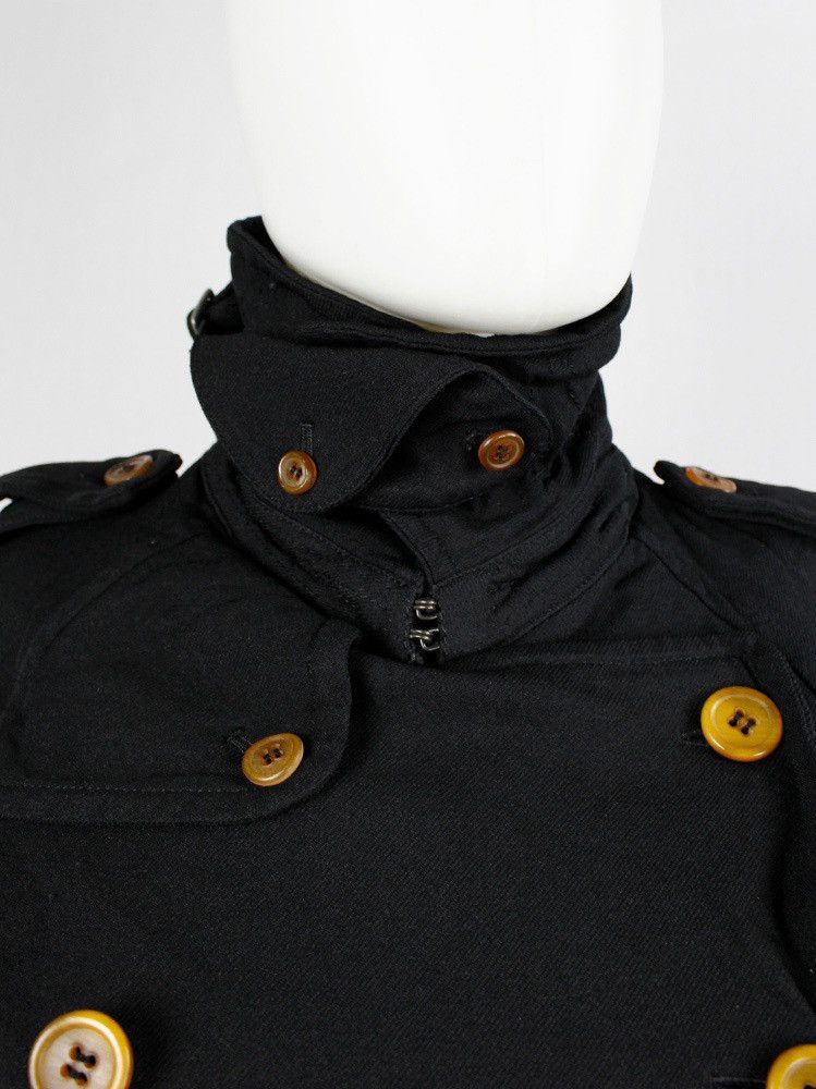 Comme des Garcons Comme des Garçons FW'16 (FW'11) Short Trench Pea Coat Size S / US 4 / IT 40 - 3 Thumbnail