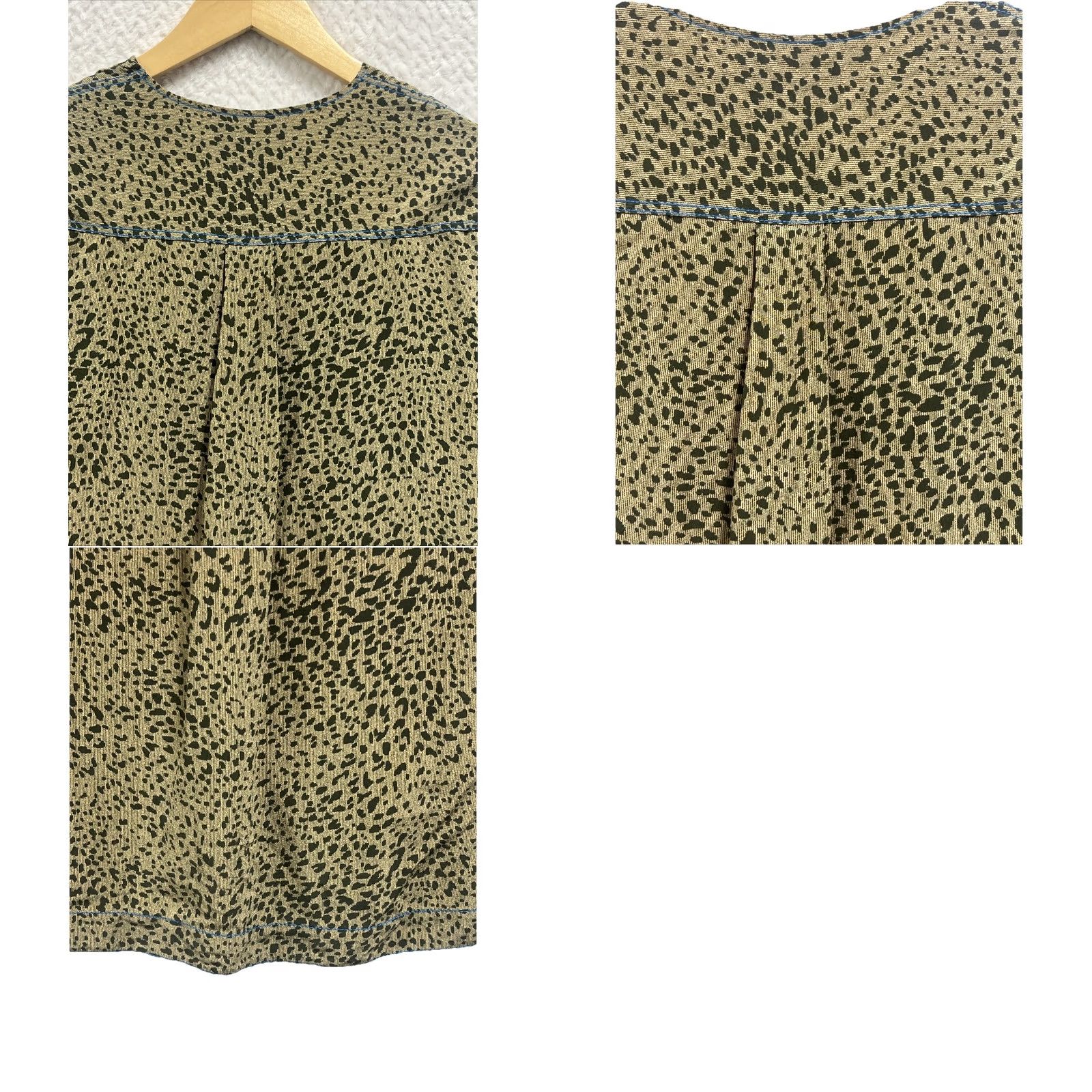 Rag & Bone rag & bone Animal Print Blouse Green Black Draped Cowl Neck Pullover PS Petite Pullover Blouse Women Multicolor Animal Print ailors? Size S / US 4 / IT 40 - 10 Thumbnail