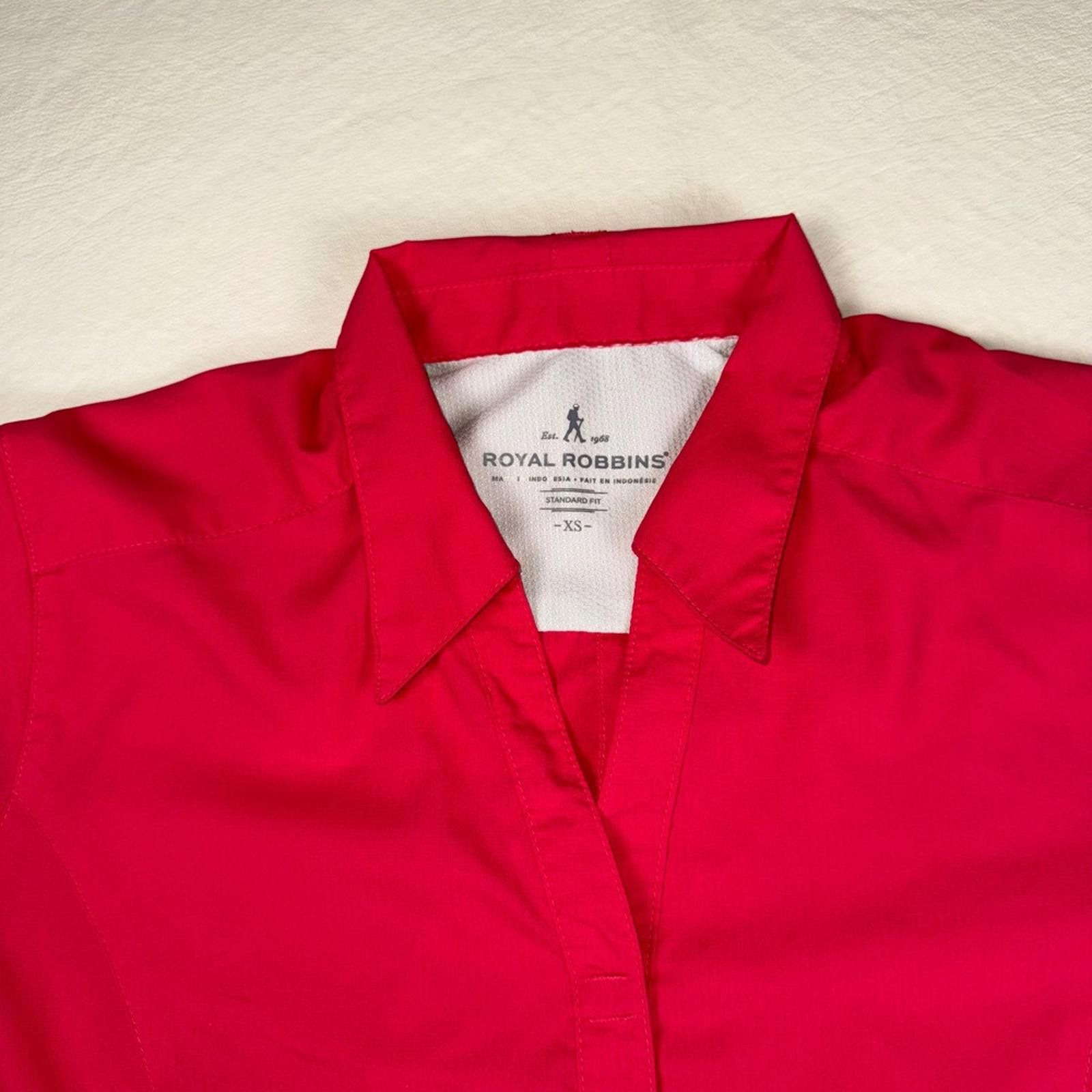 Royal Robbins Royal Robbins Womens Pink Roll Sleeve Hiking Travel Shirt XS Size XS / US 0-2 / IT 36-38 - 3 Thumbnail