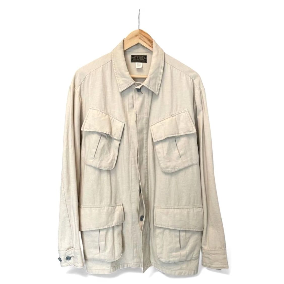 Ralph Lauren RRL RALPH LAUREN Men's Jacket Ivory M Solid Casual USED Fatigue Jungle Style Size US M / EU 48-50 / 2 - 2 Thumbnail