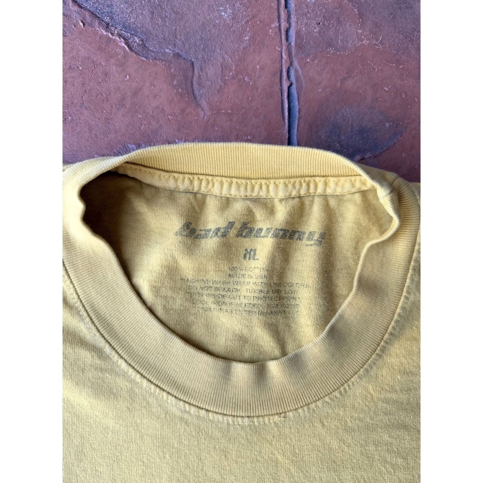Vintage Bad Bunny Baseball Bunny Graphic T-Shirt Men’s XL Yellow Tee USA 2020 Size US XL / EU 56 / 4 - 2 Thumbnail