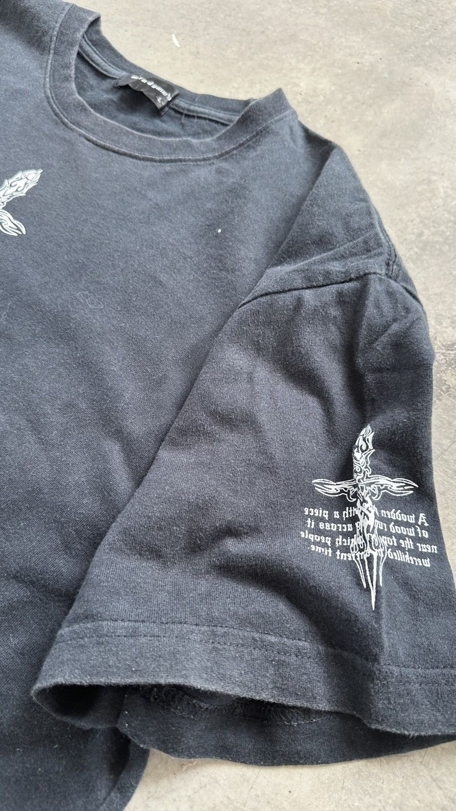 Japanese Brand RARE MIND GAMES CROSS GOTH TEE Size US L / EU 52-54 / 3 - 5 Thumbnail