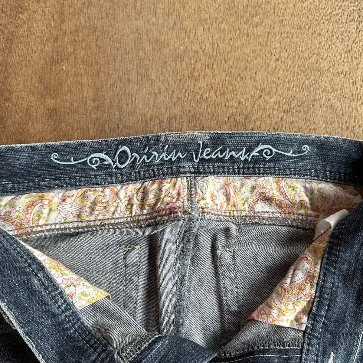 Japanese Brand FLARE/BOOTCUT💥VINTAGE ORIRIN JEANS BIG STITCH DENIM PANTS Size US 31 - 12 Thumbnail