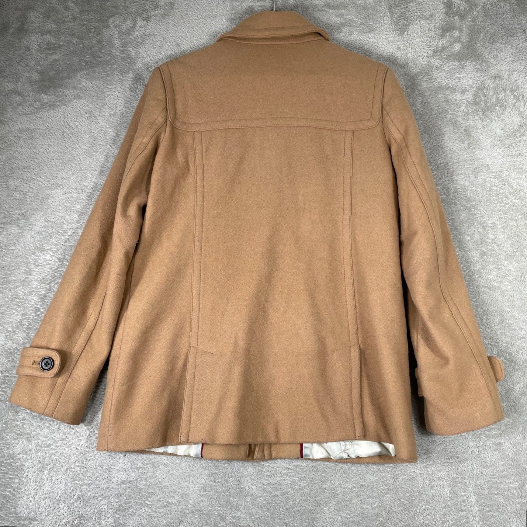 Banana Republic VINTAGE Banana Republic Duffle Coat Womens M Camel Wool Blend Toggle Jacket Size M / US 6-8 / IT 42-44 - 2 Thumbnail