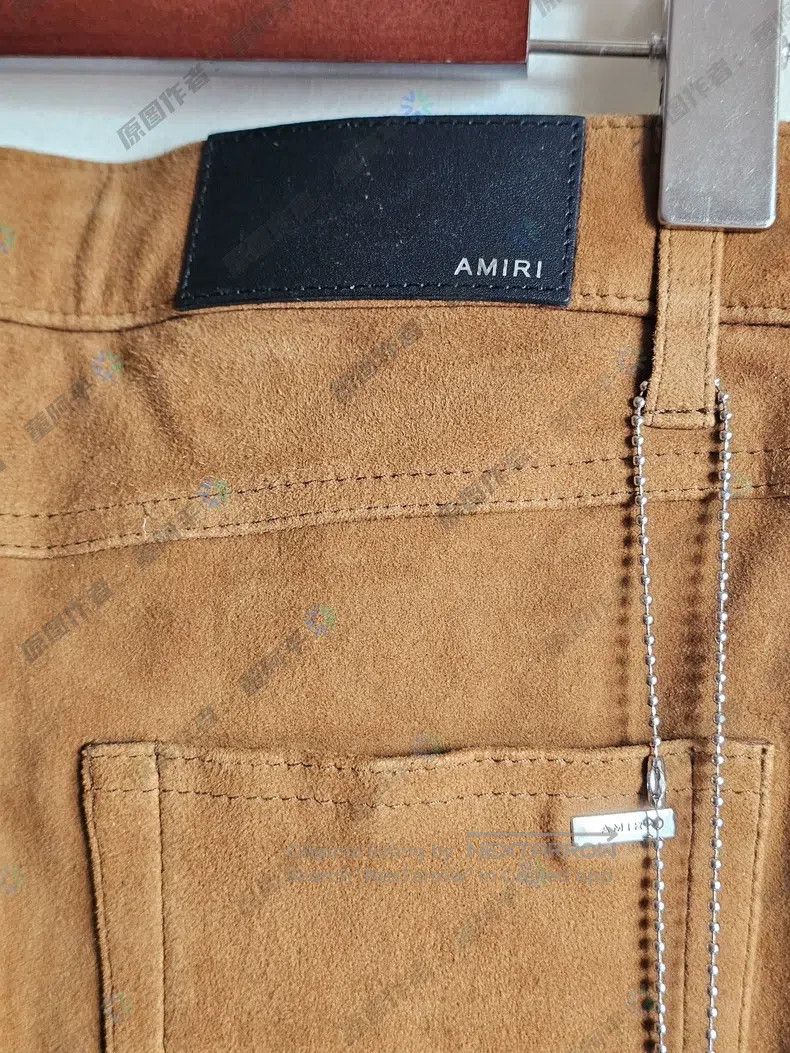 Amiri Amiri Pocket Velvet Leather Pants Size 39" - 5 Thumbnail