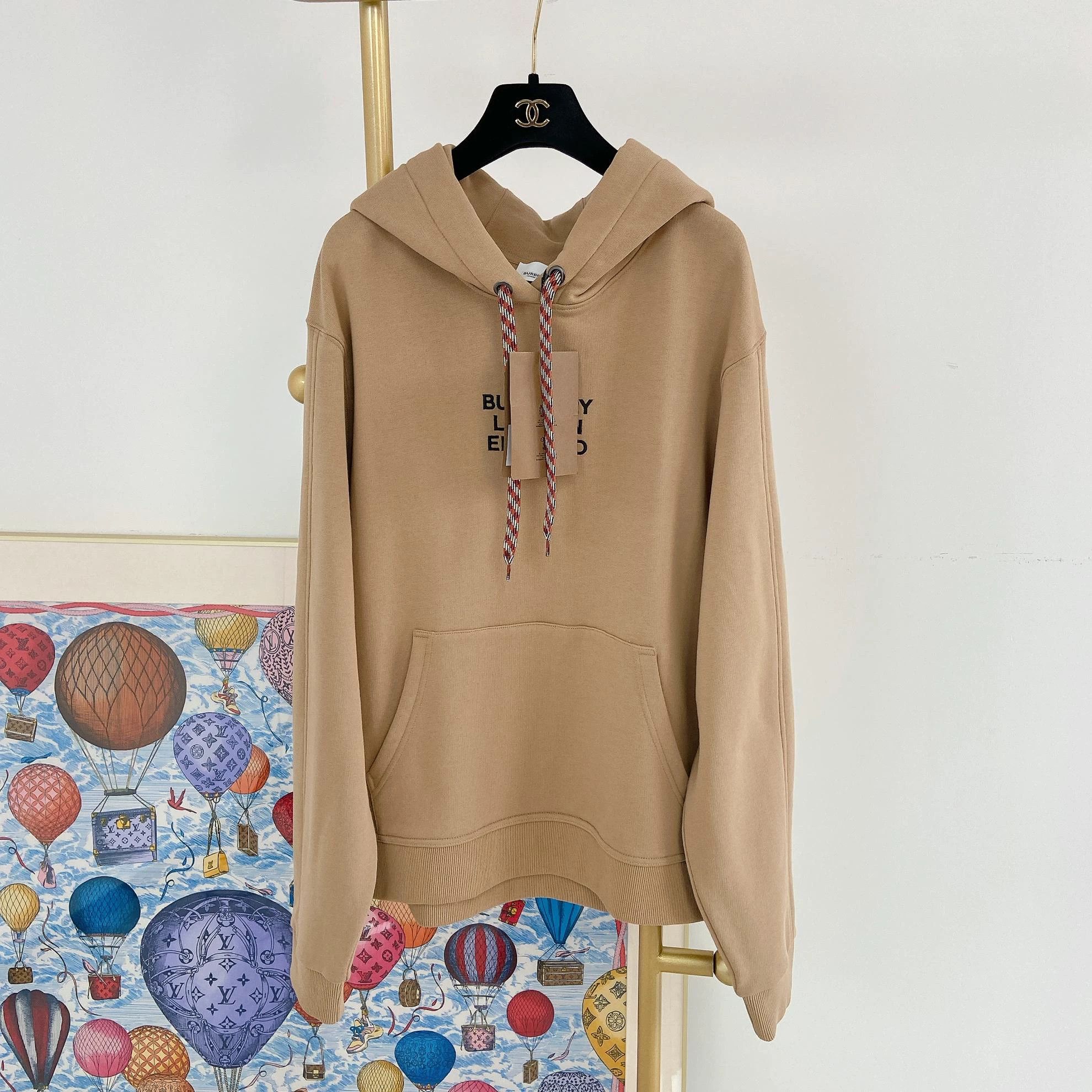 Burberry Burberry Letter Print Hooded Pullover LS Sweatshirt L Size US L / EU 52-54 / 3 - 1 Thumbnail