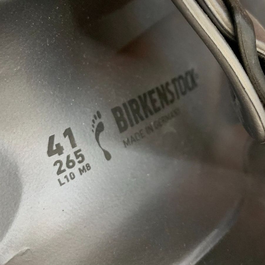 Birkenstock BIRKENSTOCK Arizona Essentials Metallic Anthracite EU 41 Size US 10 / IT 40 - 3 Thumbnail