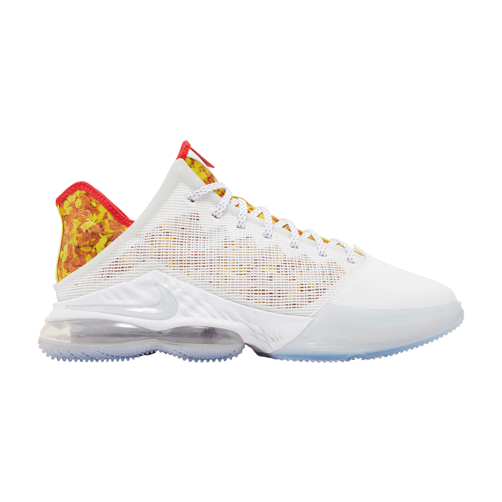 image of Flintstone X Lebron 19 Low Ep Magic Fruity Pebbles Shoes in White, Men's (Size 7)