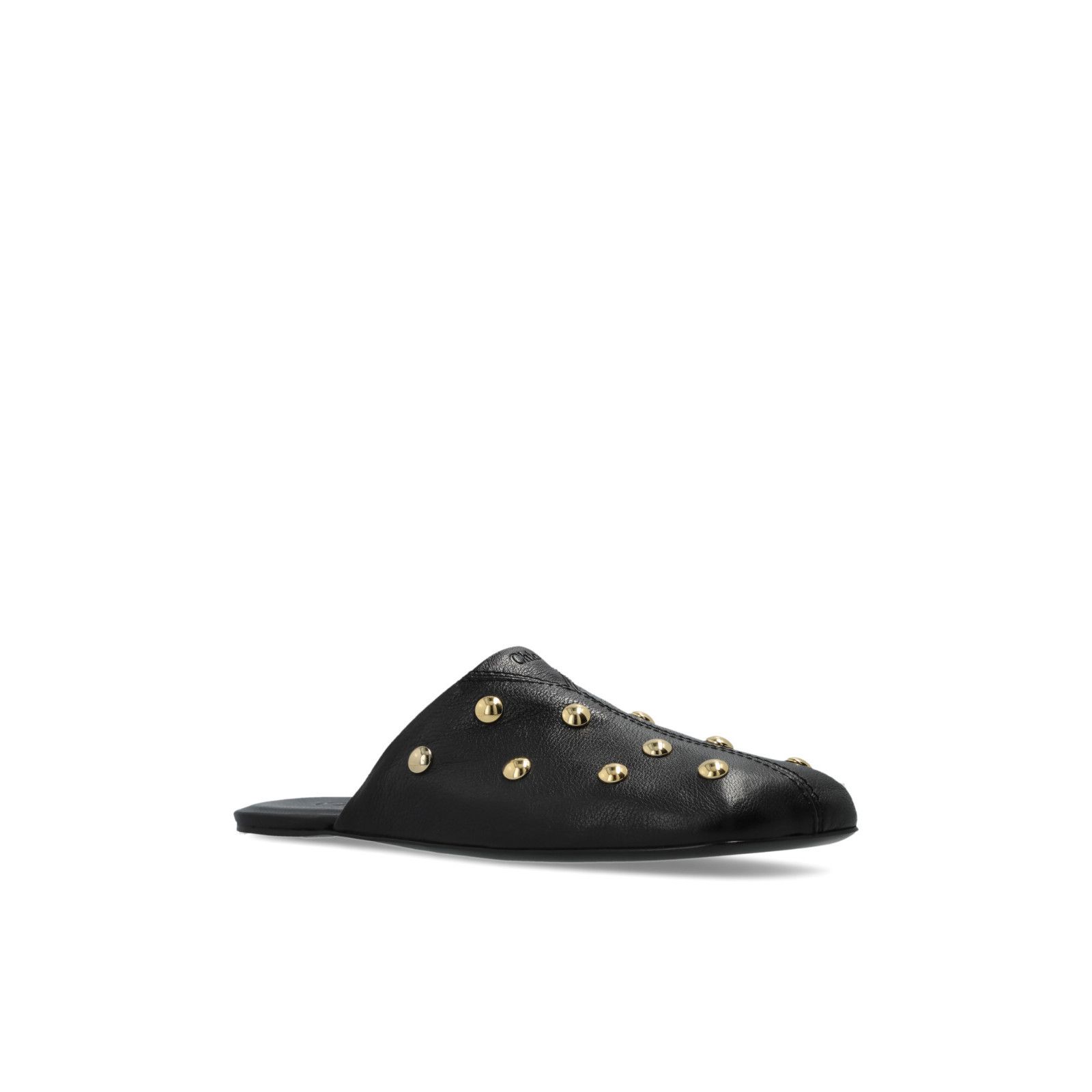 Chloe Chloe Clogs Black Leather Slides New & Authentic (Euro Size: Size US 5 / IT 35 - 2 Thumbnail