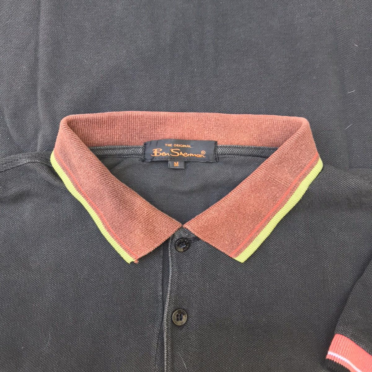 Ben Sherman × Other UK Vintage Ben Sherman Plectrum Polo shirt Black polo sweet Size US M / EU 48-50 / 2 - 8 Thumbnail