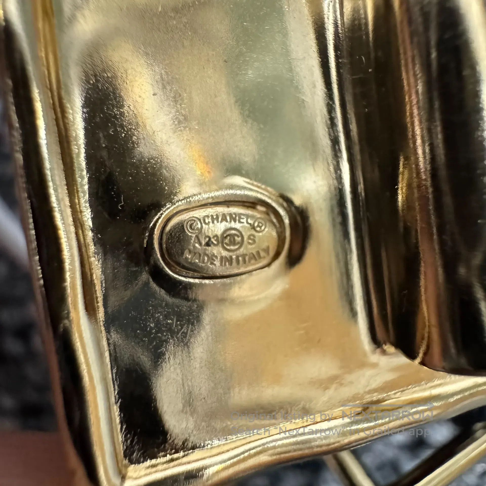Chanel Chanel 23S Gold Fine Flash Elastic Belt| Size ONE SIZE - 6 Thumbnail