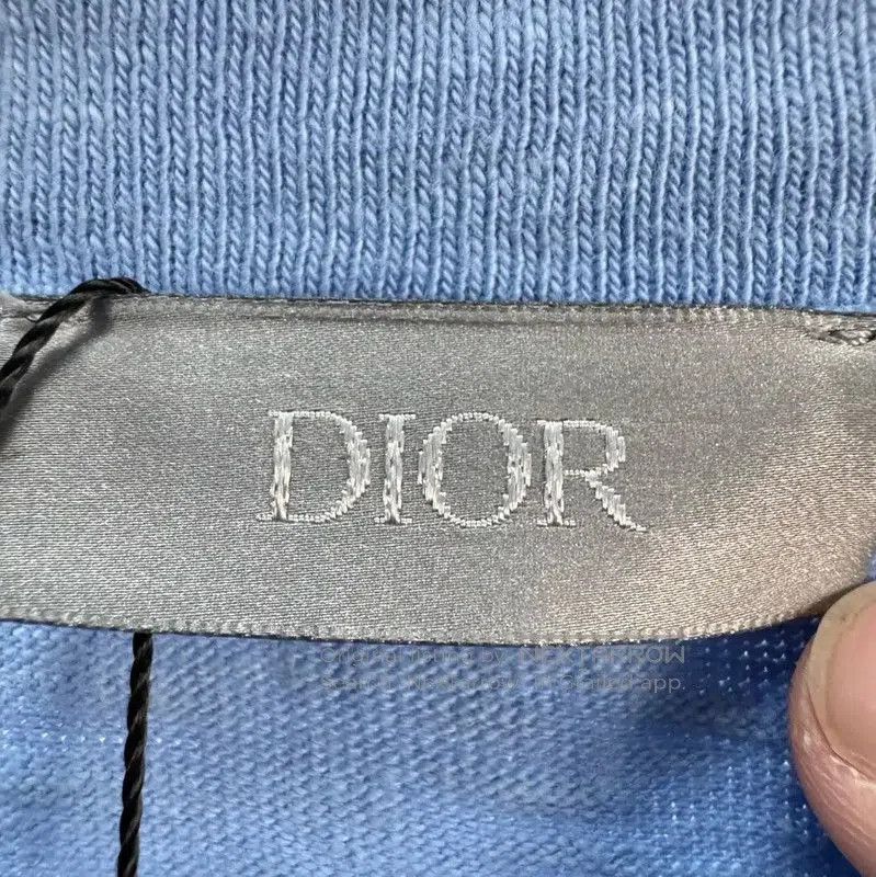 Dior Dior Blue Cotton Logo T-Shirt for Men . Size US XS / EU 42 / 0 - 5 Thumbnail