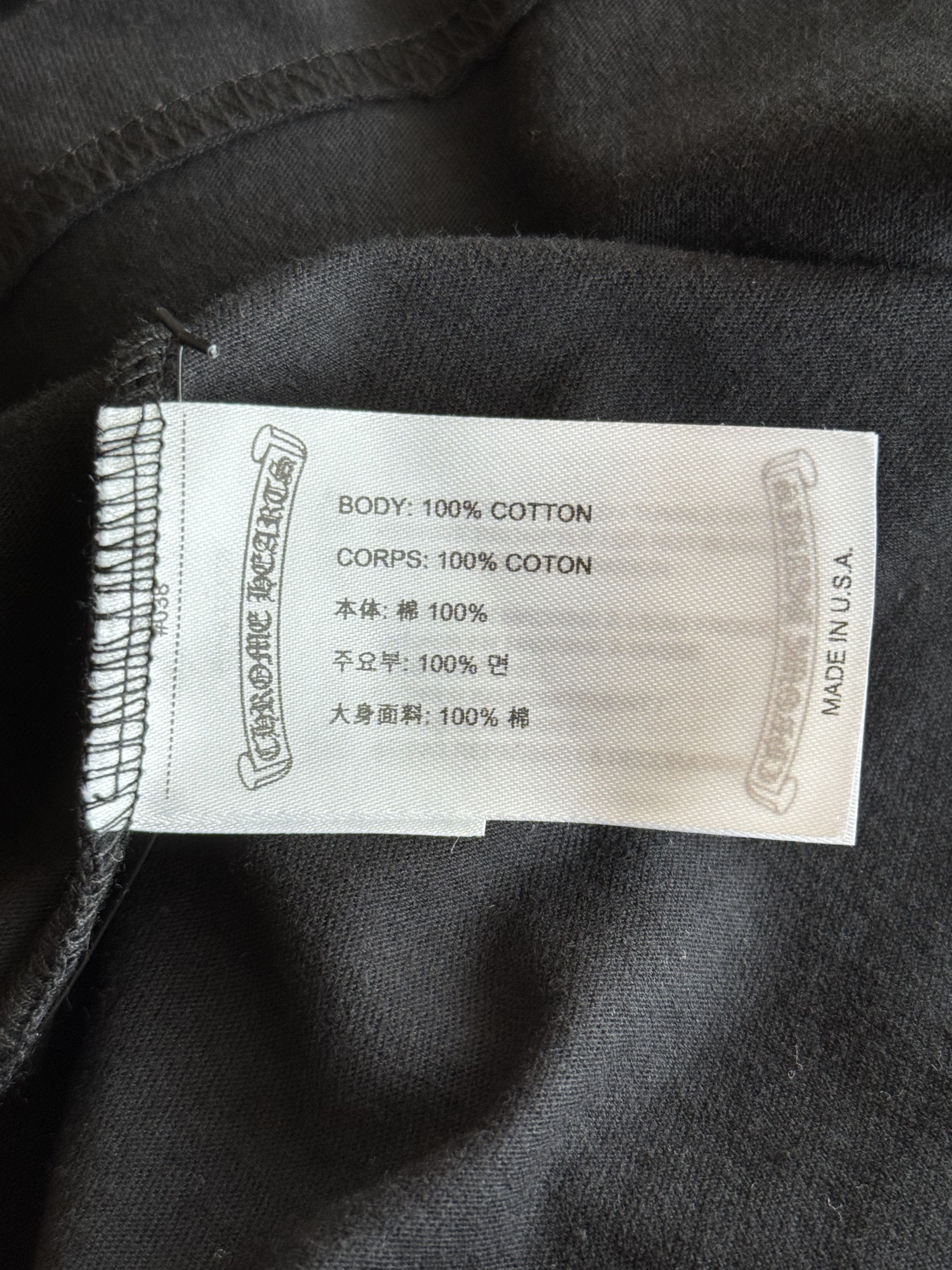 Chrome Hearts Chrome Hearts Black & White Neck Logo Longsleeve T-Shirt Size US XL / EU 56 / 4 - 4 Thumbnail