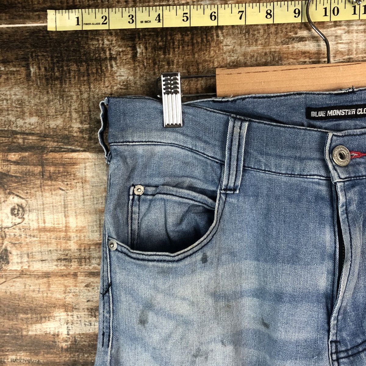 Japanese Brand Blue Monster vintage thrashed tactical Denim Pants #A2090 Size US 32 / EU 48 - 7 Thumbnail
