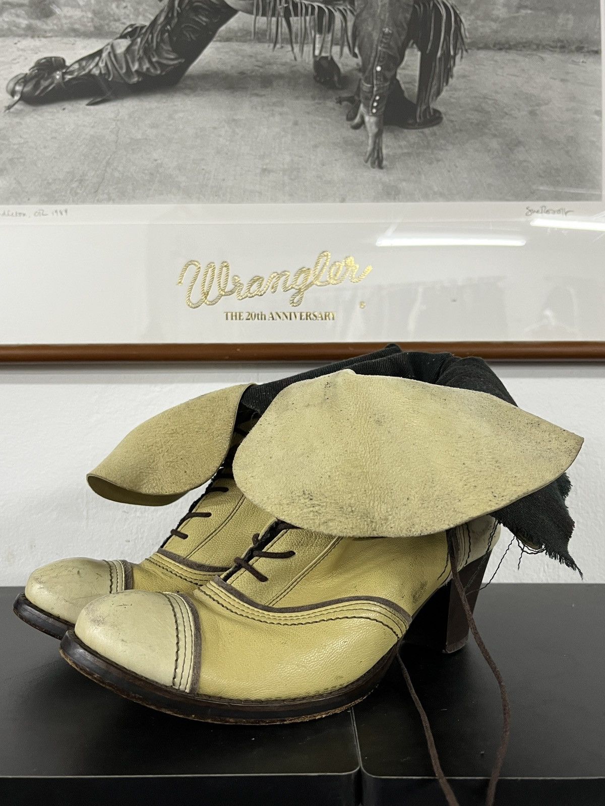 KMRii Vintage Alfredo Bannister Chloe Style Fold Boots With Heels Size US 5 / IT 35 - 19 Thumbnail
