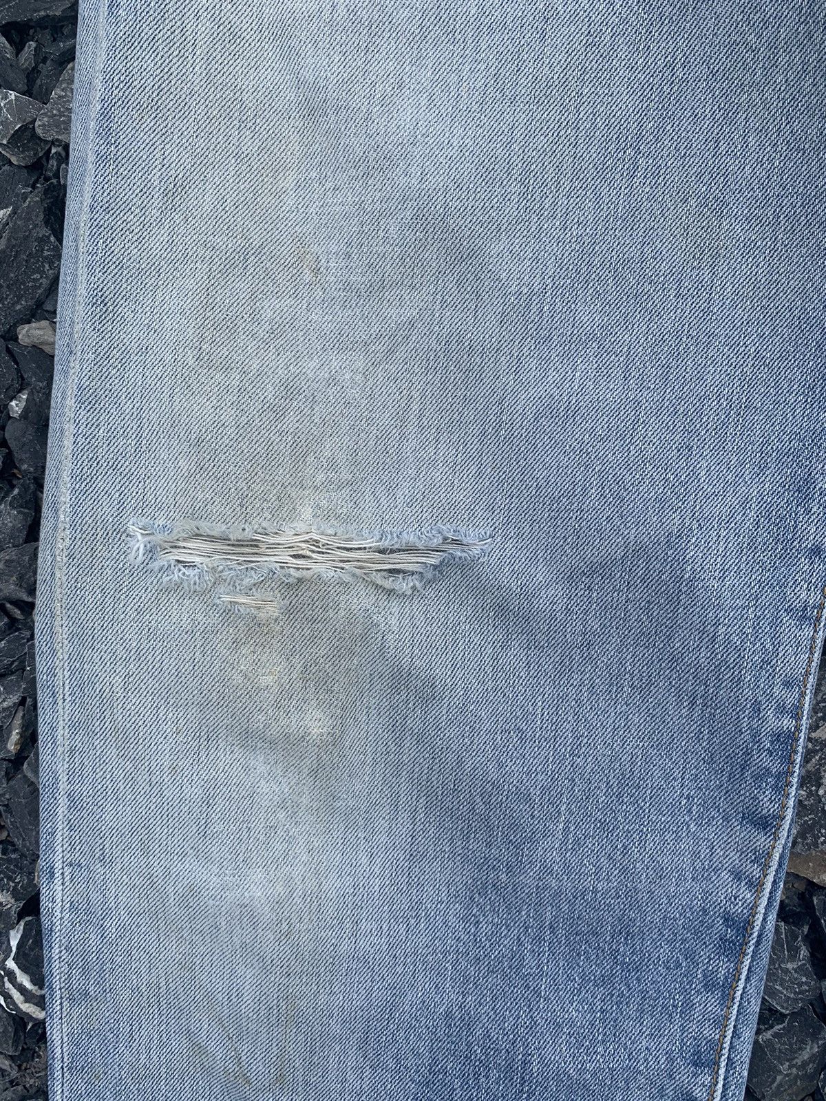 Edwin × Kapital × Vintage VINTAGE EDWIN 505X SELVEDGE BAGGY FADED DISTRESSED DENIM Size US 31 - 21 Thumbnail