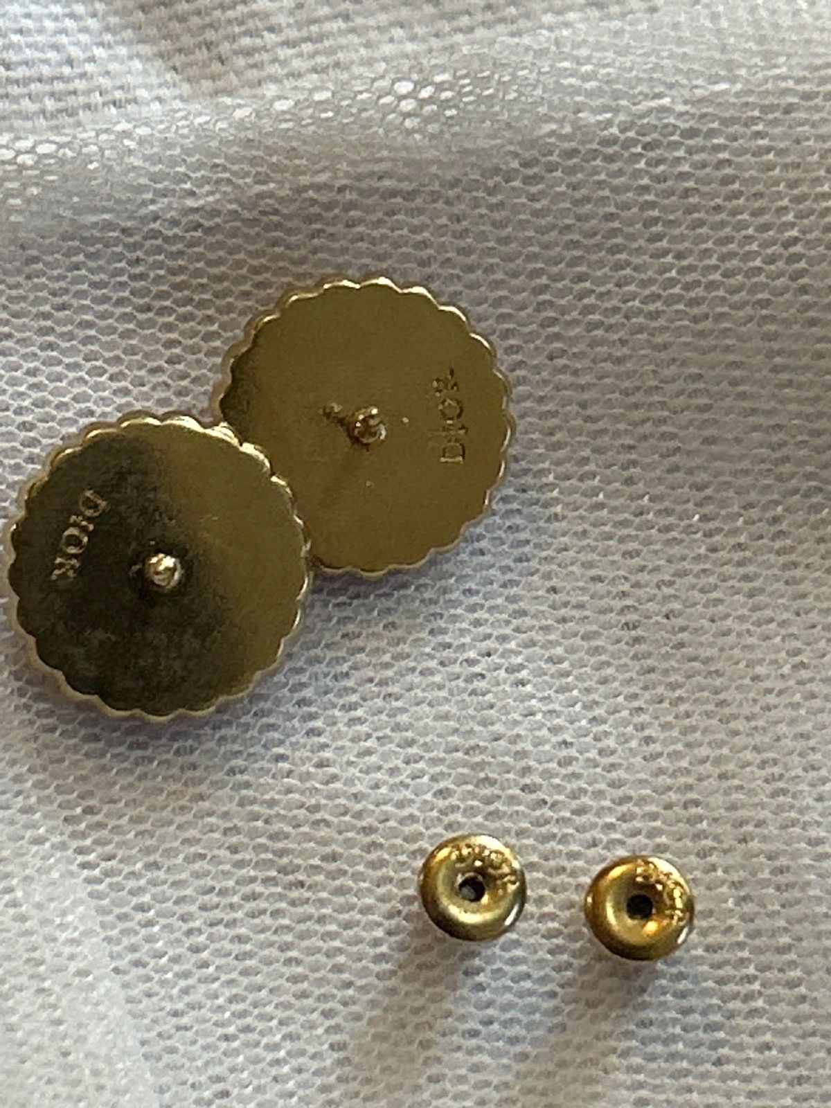 Dior Christian Dior PETIT CD BAROQUE STUD EARRINGS Size ONE SIZE - 8 Thumbnail