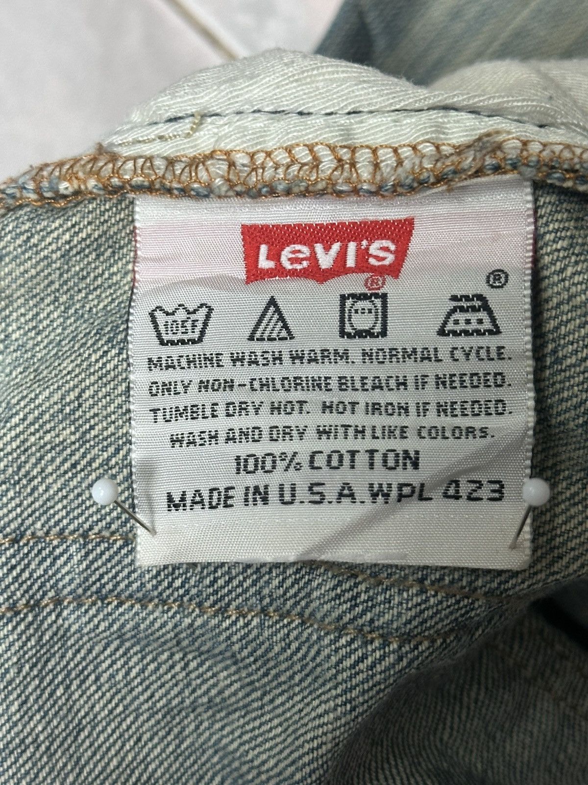 Levi's Levi’s 501 Vintage Distressed Straight Leg Mudwash & Faded Size US 31 - 12 Thumbnail