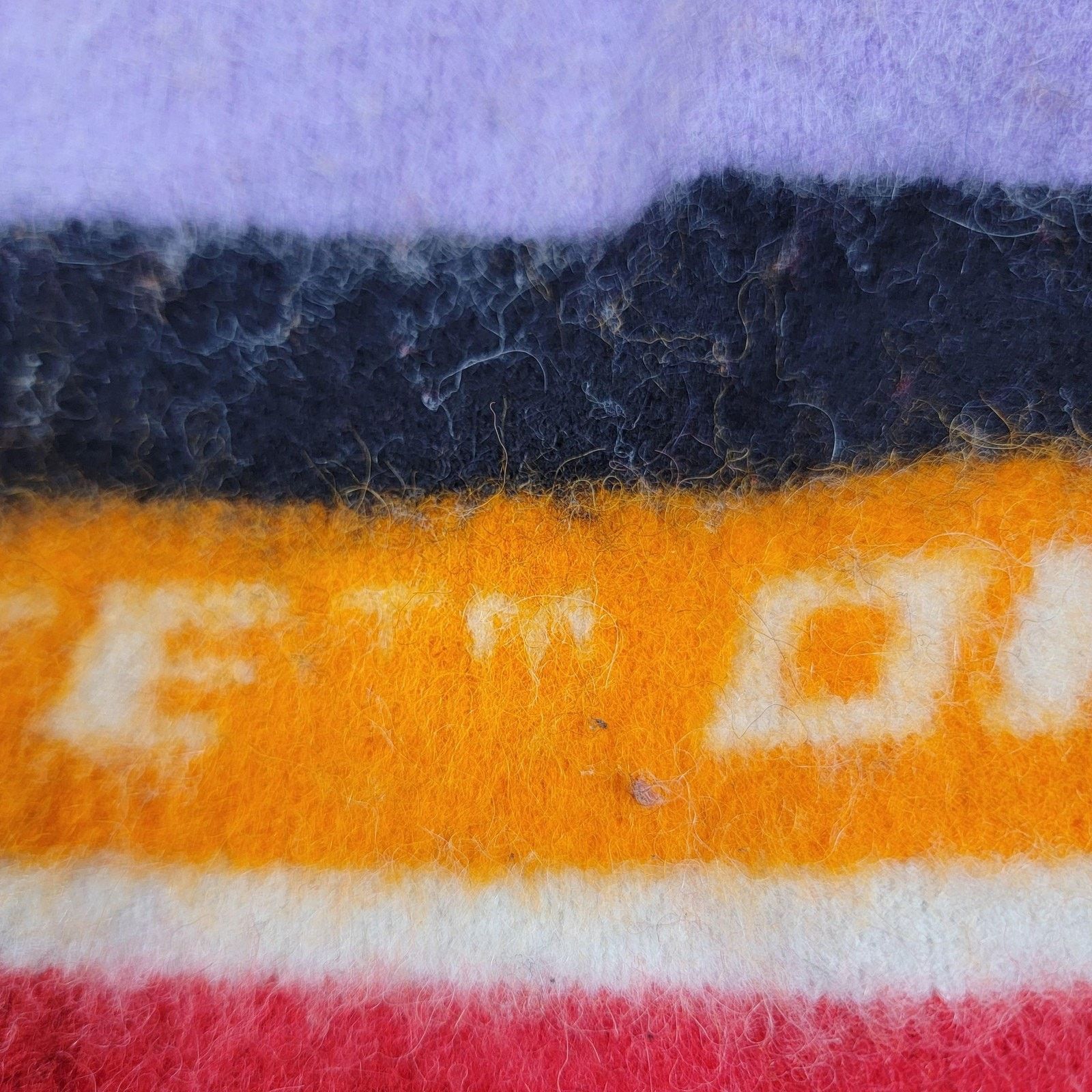 Off-White Off-White Sweater Kids Size 10 Multi-Color Stripe Logo Wool Size L / US 10 / IT 46 - 14 Thumbnail