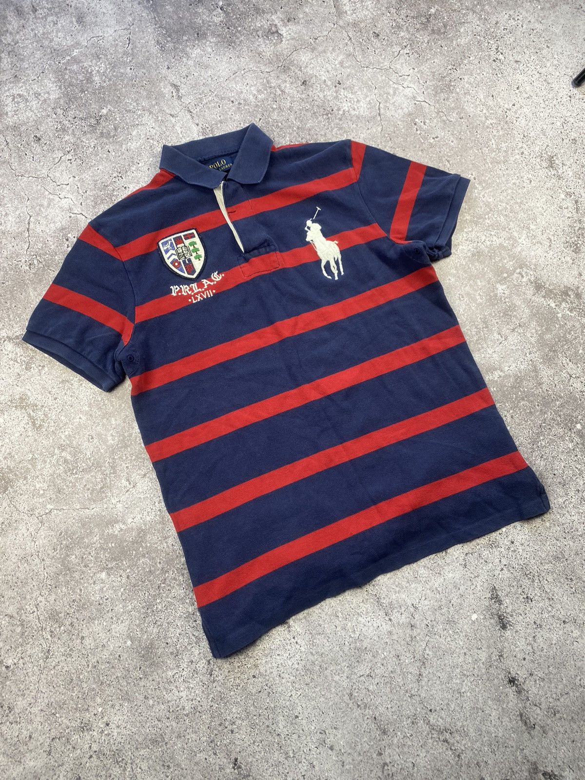 Polo Ralph Lauren Vintage 90s Polo Ralph Lauren Y2K Chief Keef ruby Polo strip Size US M / EU 48-50 / 2 - 2 Thumbnail