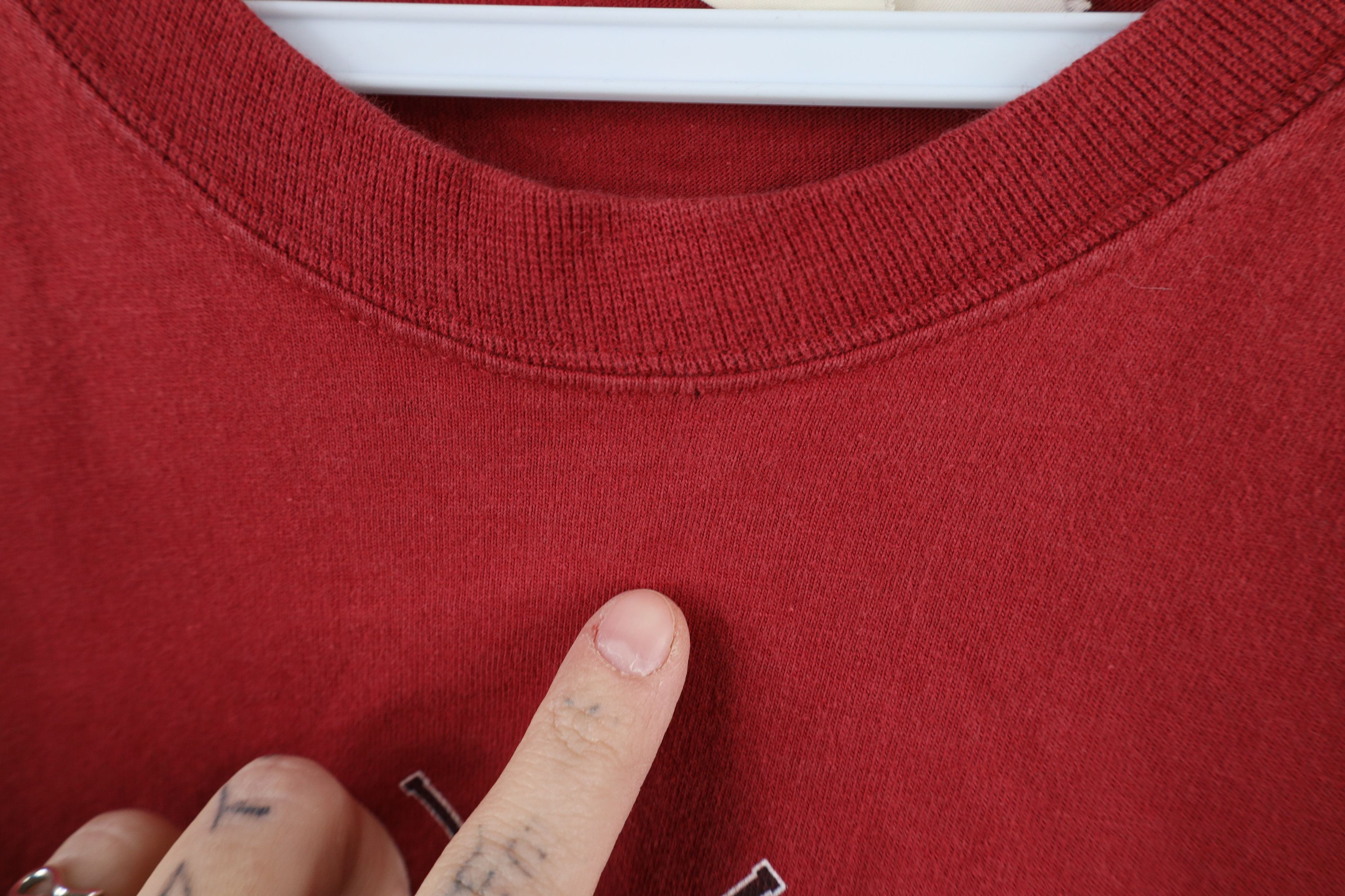 Vintage Vintage 90s University of Denver Long Sleeve T-Shirt Red Size US XXL / EU 58 / 5 - 7 Thumbnail