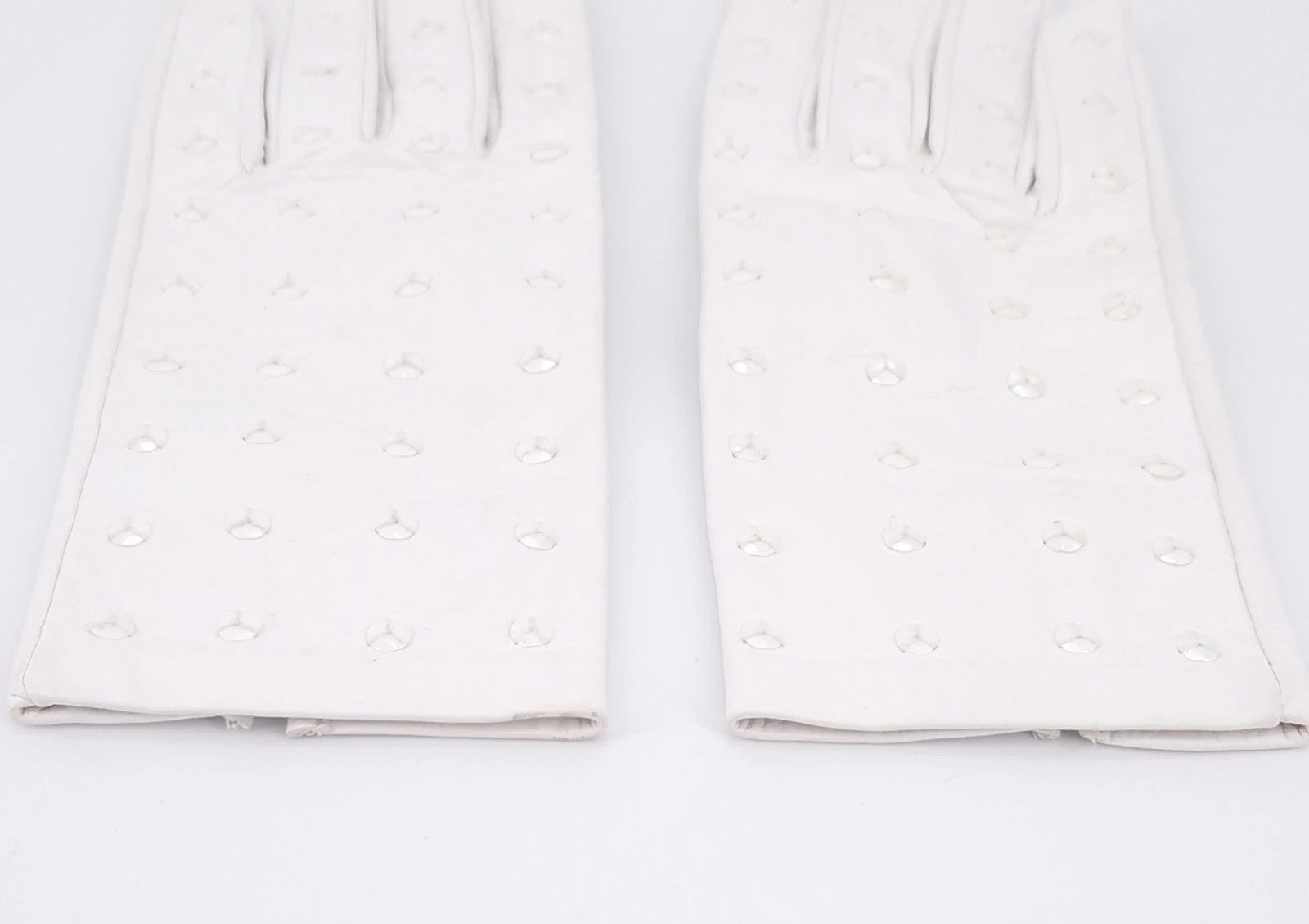 Hermes Chevre Leather Gloves with Sequin Detail Size ONE SIZE - 5 Thumbnail